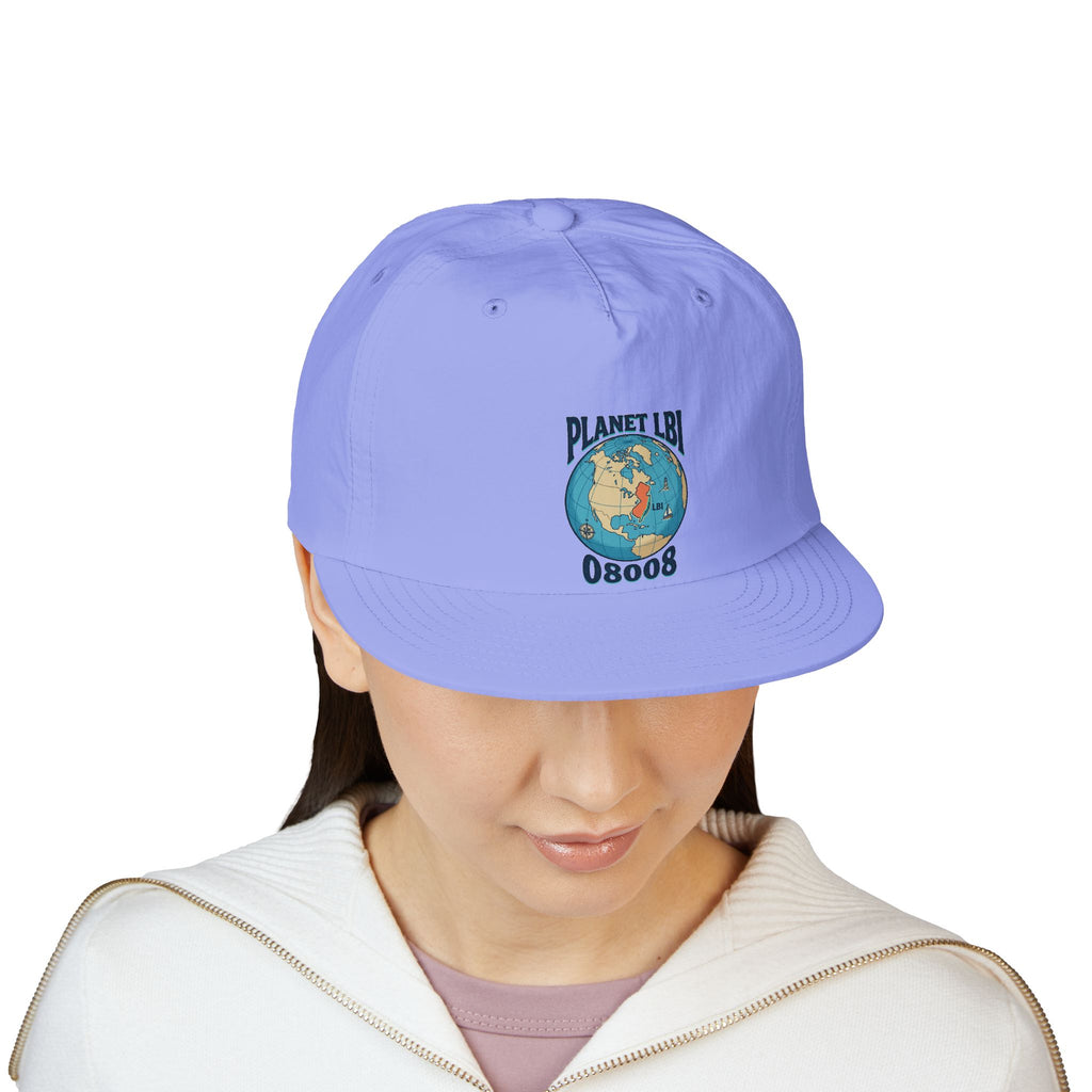 Planet LBI 08008 NJ Embroidered Globe Baseball Hat