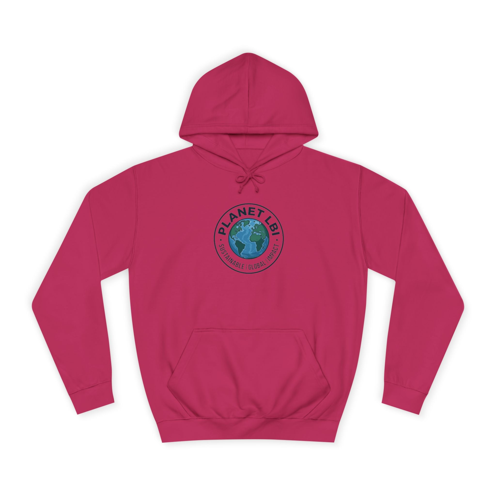 Planet LBI Hoodie — Earth Graphic Eco-Friendly Sweatshirt