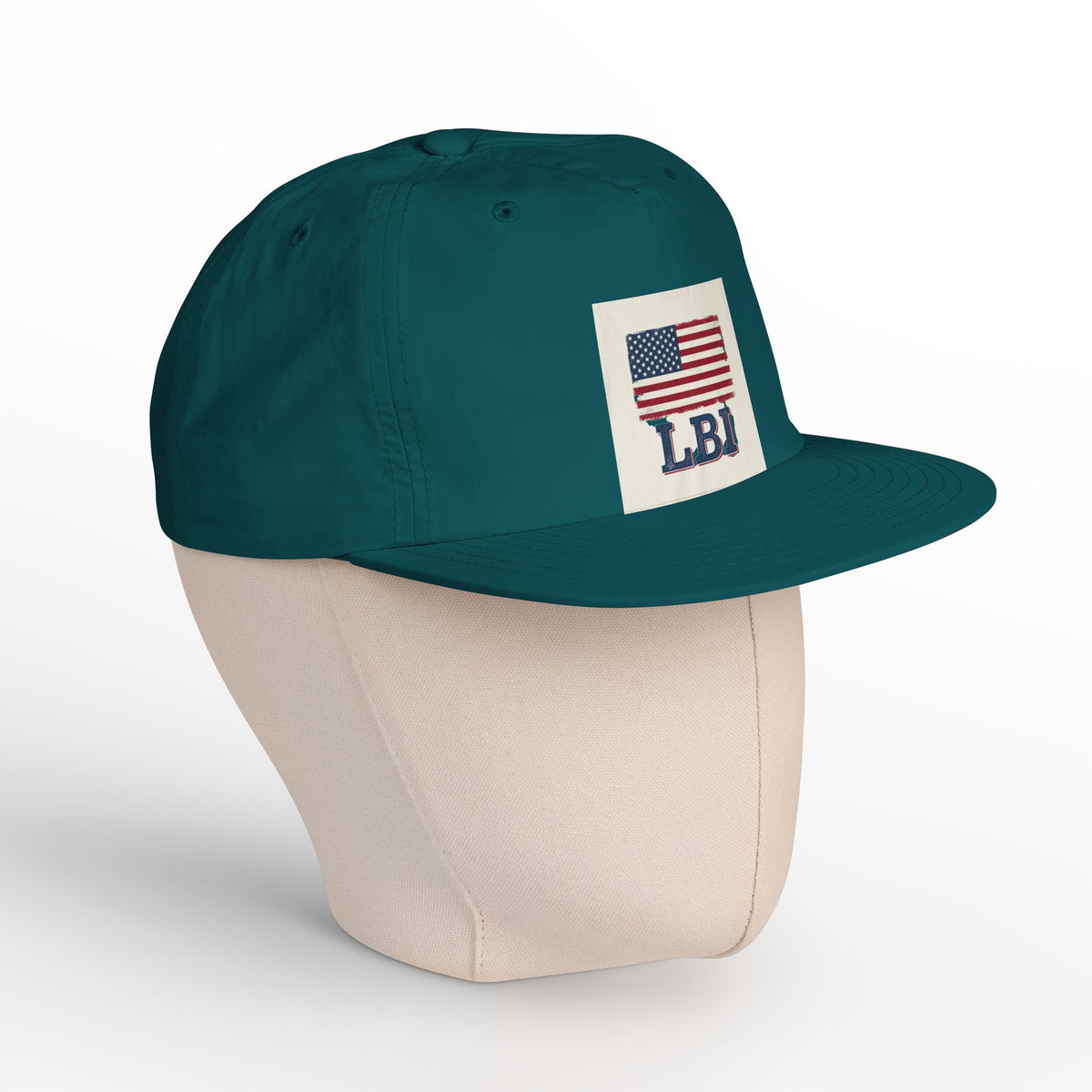 AMERICAN FLAG LBI  Embroidered Globe Baseball Hat