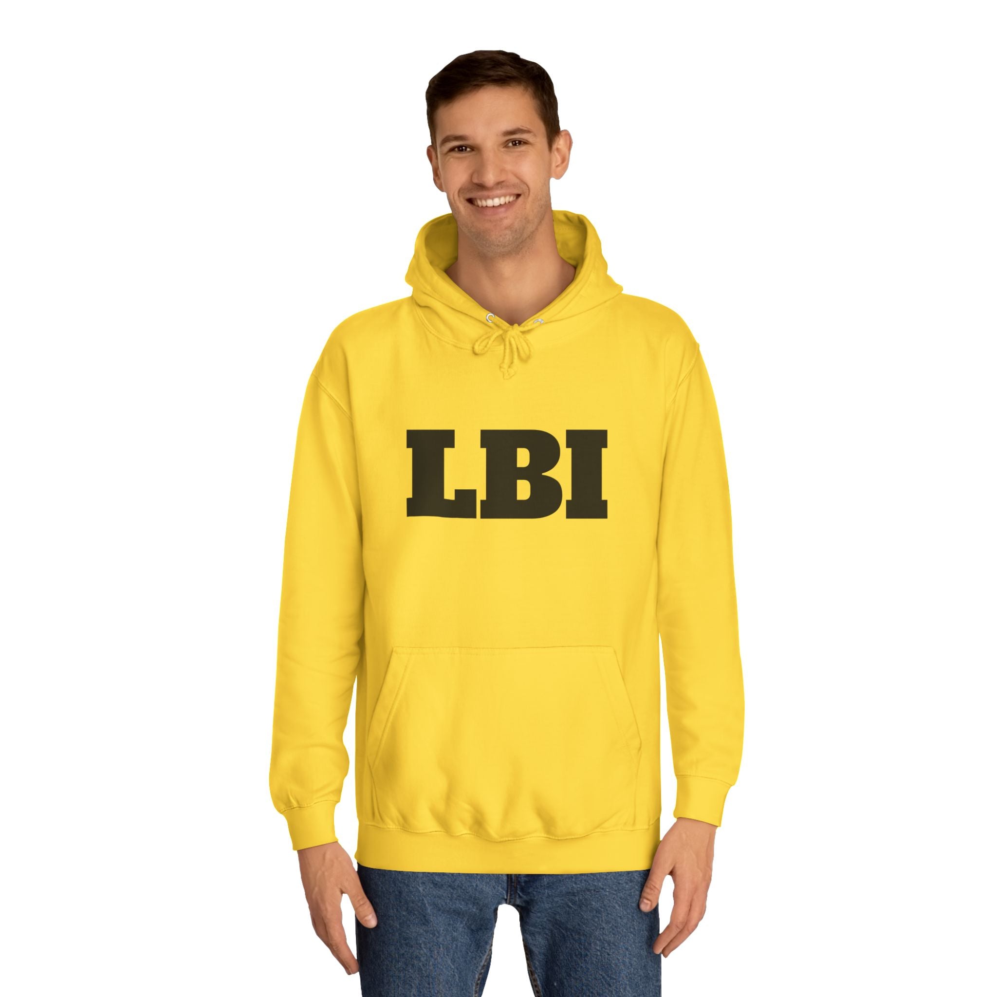 LBI College Hoodie — Classic Campus Lettering Pullover