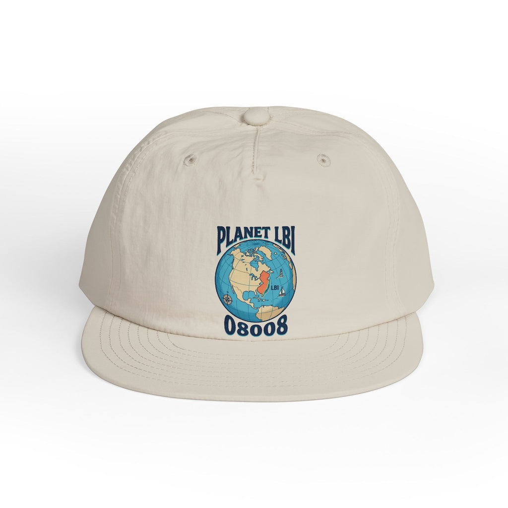 Planet LBI 08008 NJ Embroidered Globe Baseball Hat