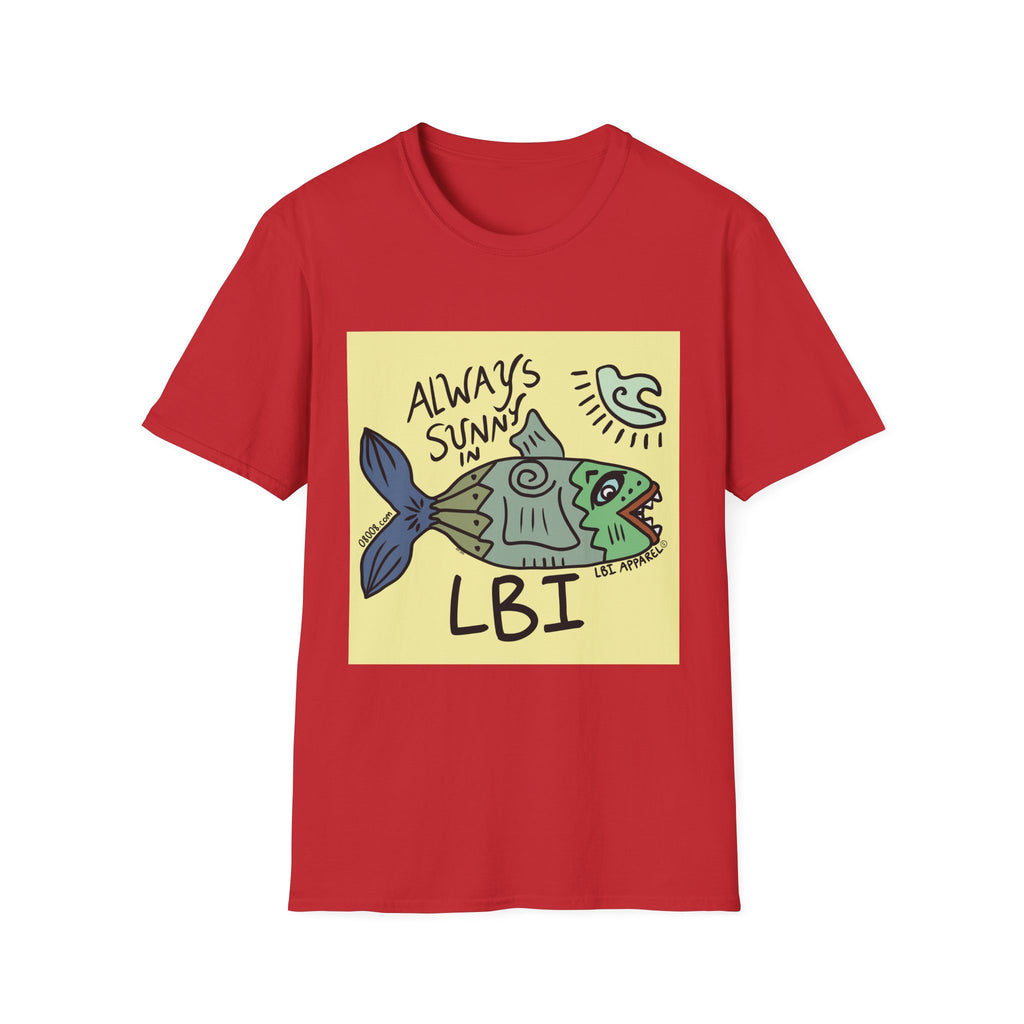 Always Sunny in LBI T-Shirt — Beachy Fish Graphic Tee