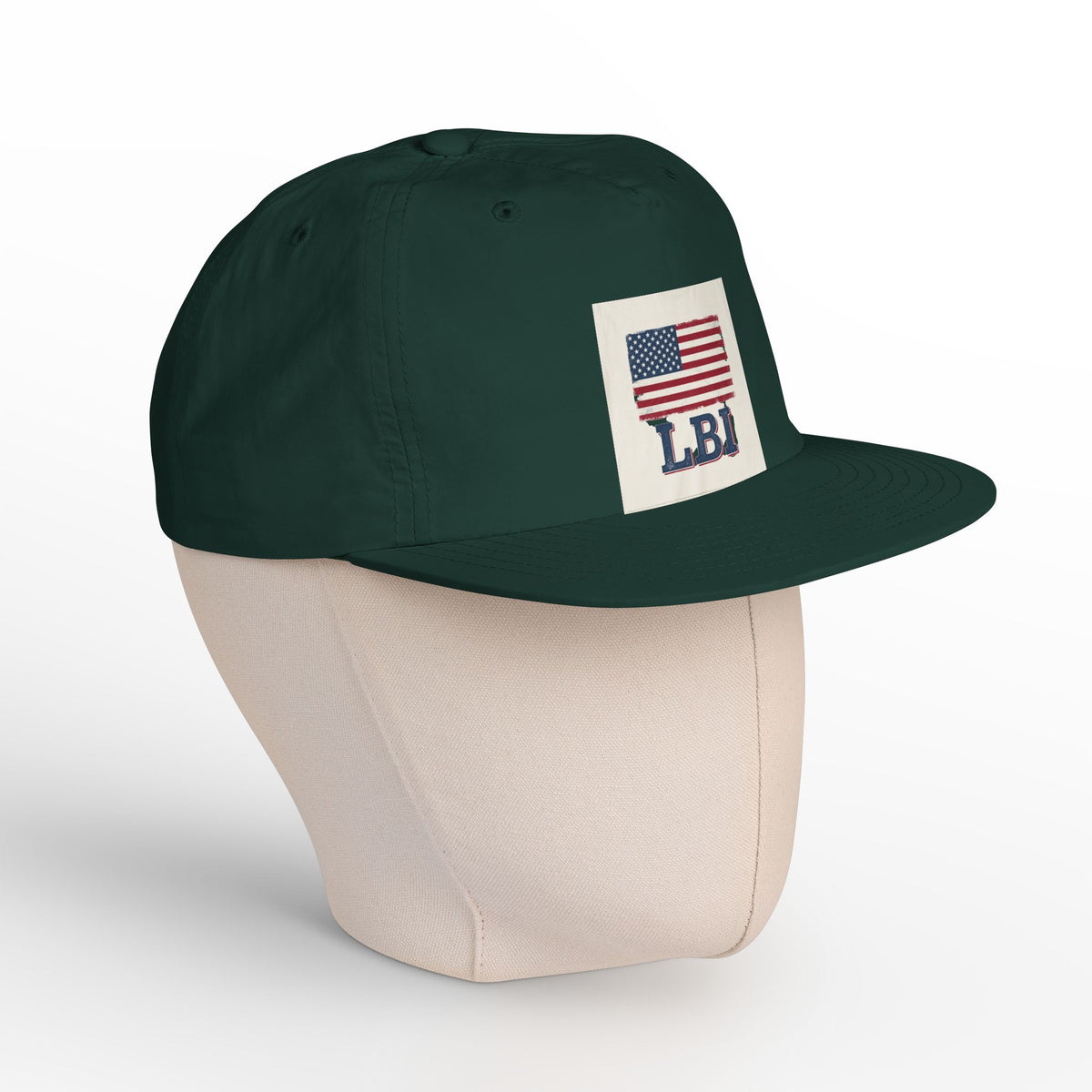 AMERICAN FLAG LBI  Embroidered Globe Baseball Hat