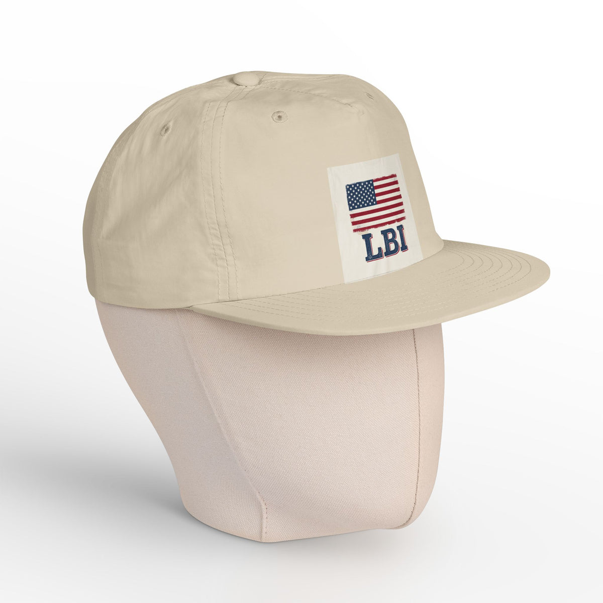 AMERICAN FLAG LBI  Embroidered Globe Baseball Hat