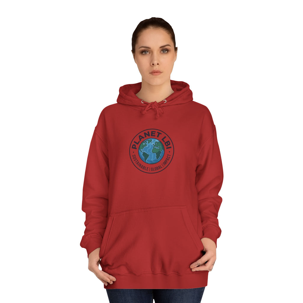 Planet LBI Hoodie — Earth Graphic Eco-Friendly Sweatshirt