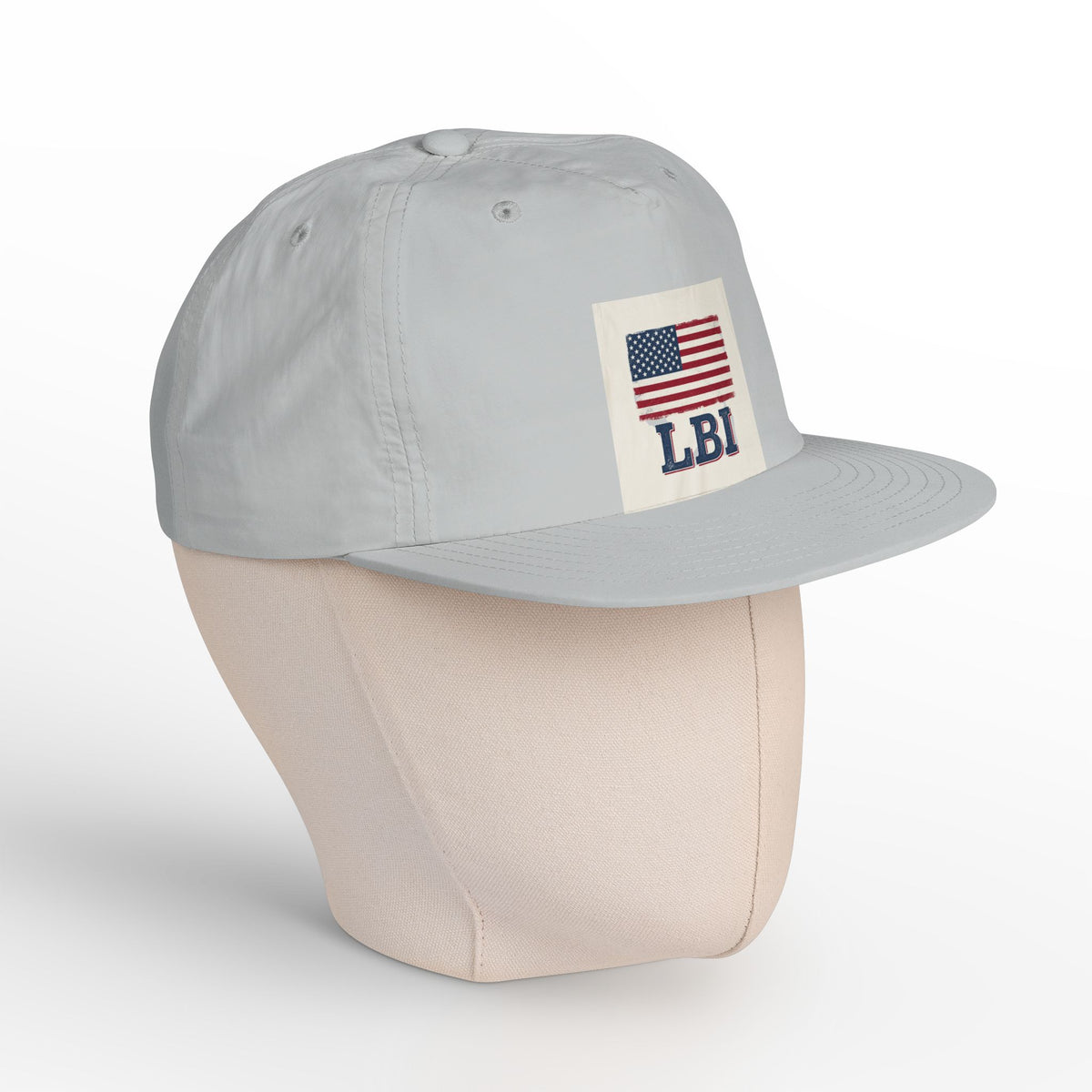 AMERICAN FLAG LBI  Embroidered Globe Baseball Hat
