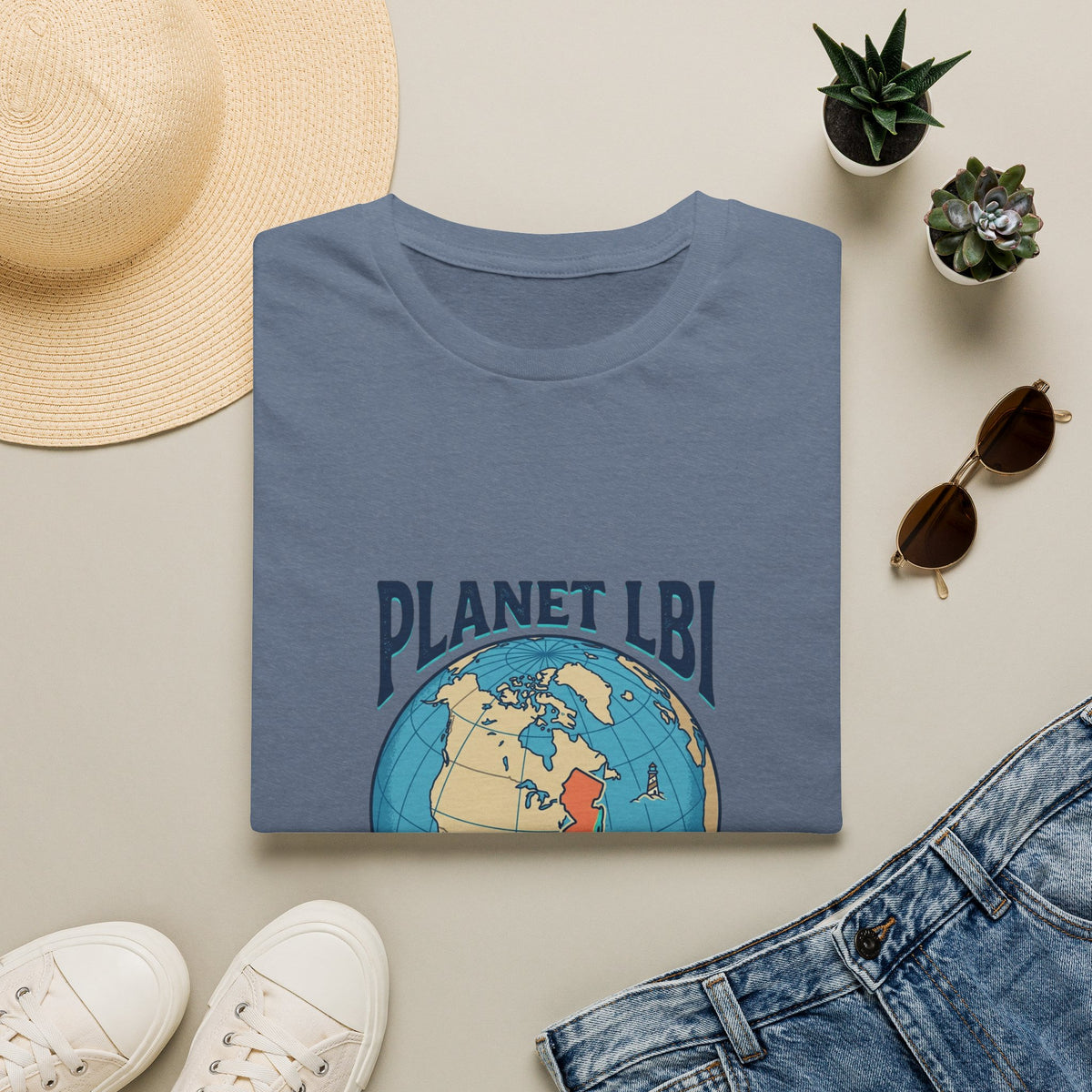 PLANET LBI 08008 NJ Trademarked T‑Shirt