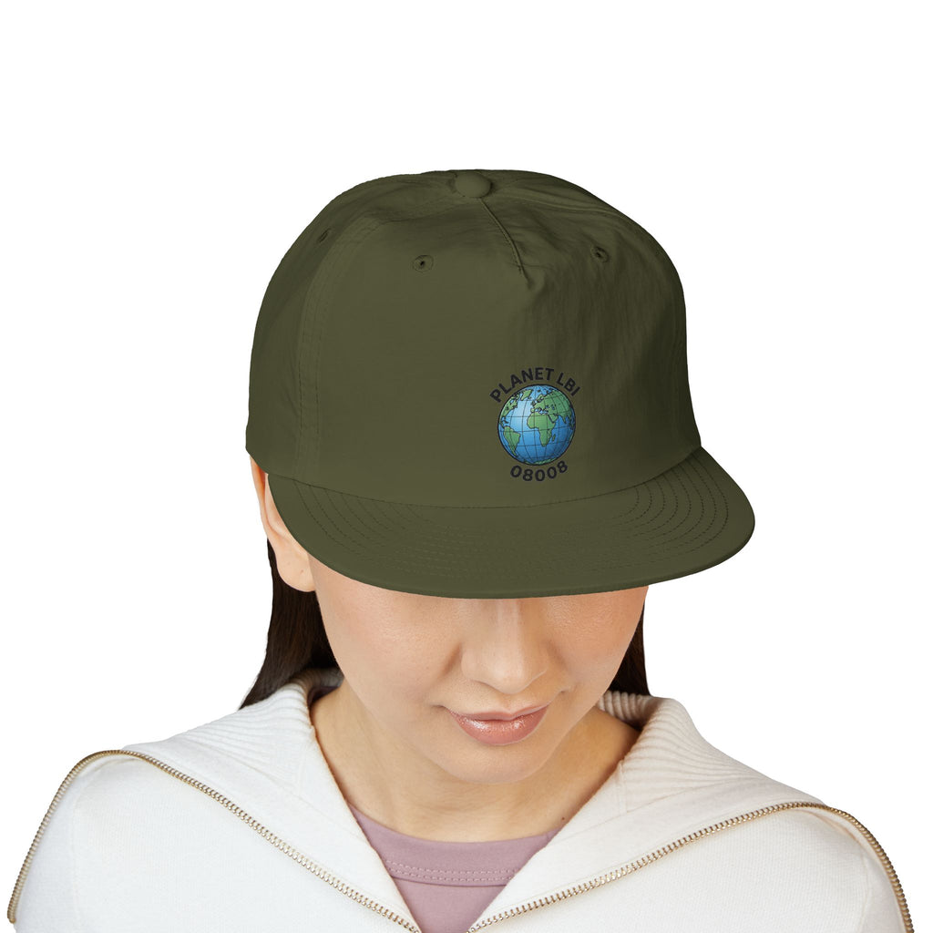 Surf Cap — 'Planet LBI ' Embroidered Globe Baseball Hat