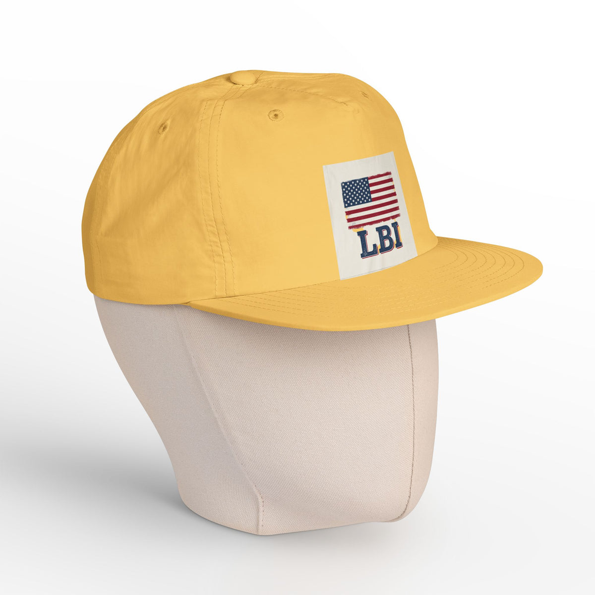 AMERICAN FLAG LBI  Embroidered Globe Baseball Hat