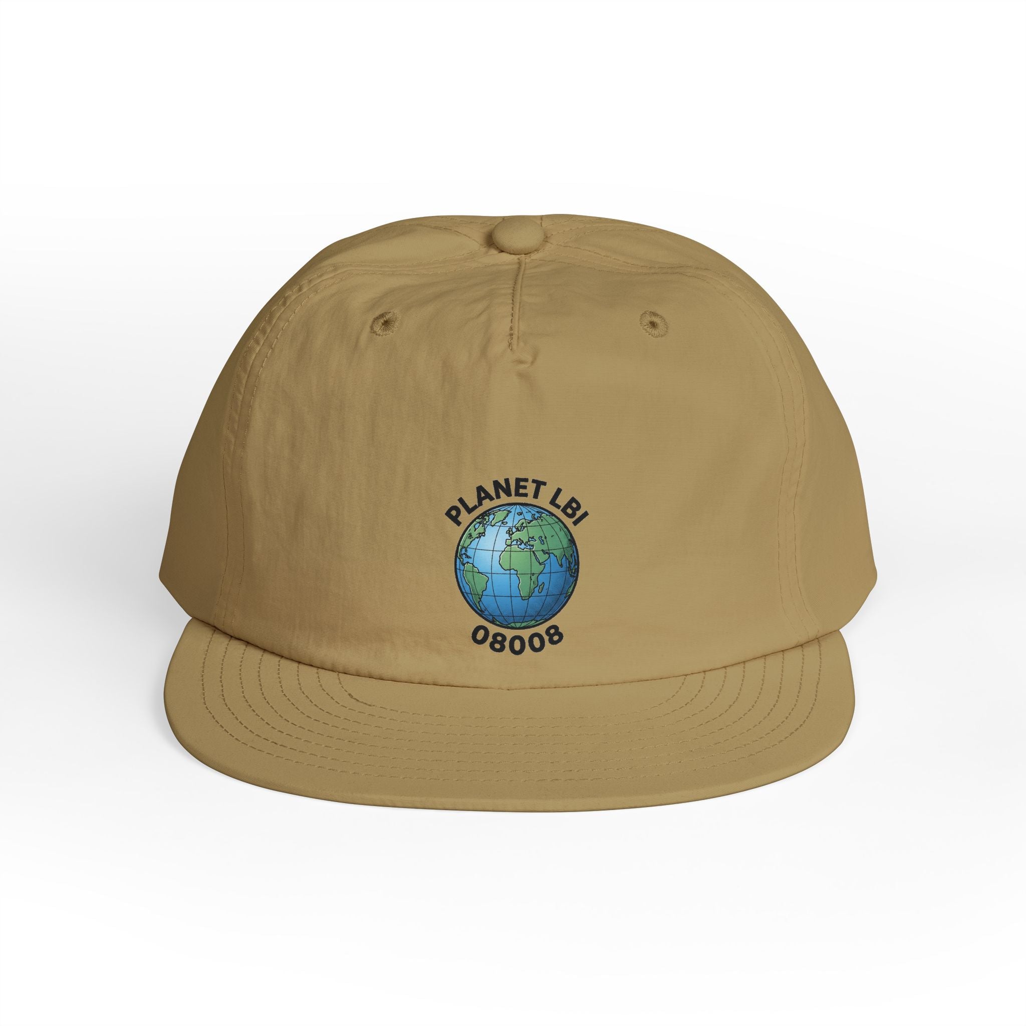 Surf Cap — 'Planet LBI ' Embroidered Globe Baseball Hat