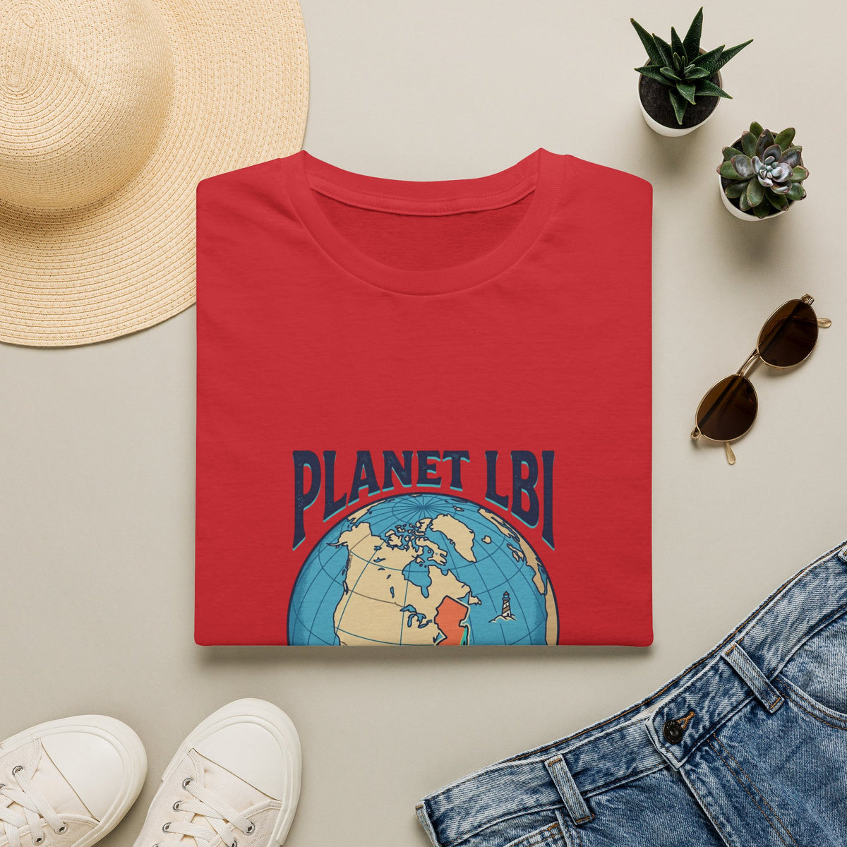 PLANET LBI 08008 NJ Trademarked T‑Shirt