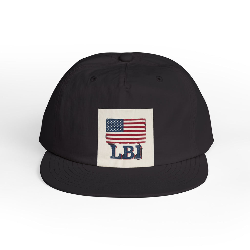 AMERICAN FLAG LBI  Embroidered Globe Baseball Hat