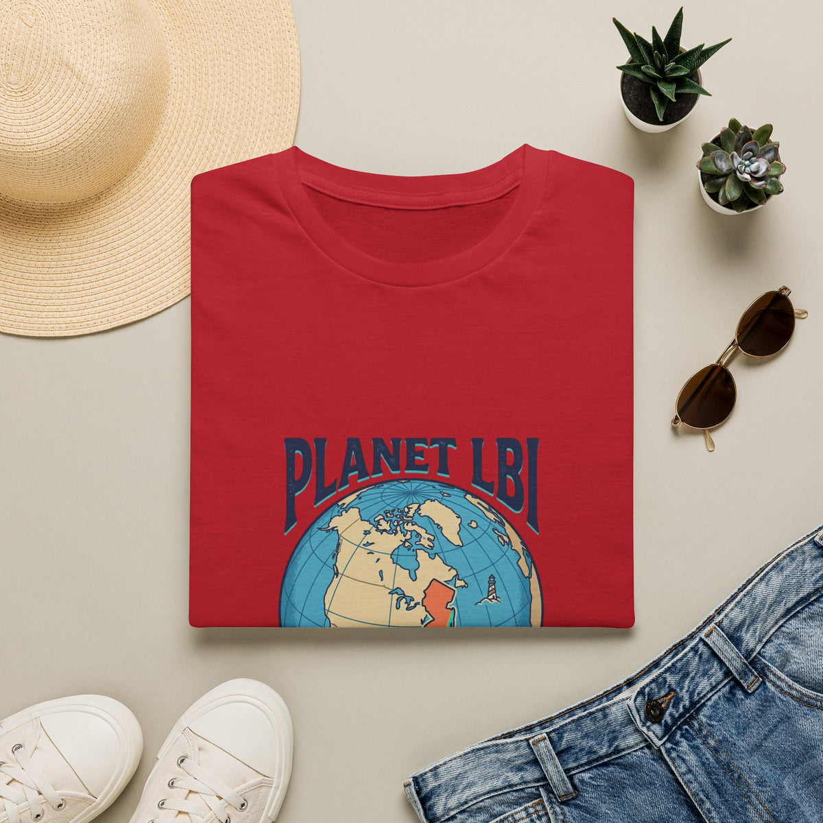 PLANET LBI 08008 NJ Trademarked T‑Shirt