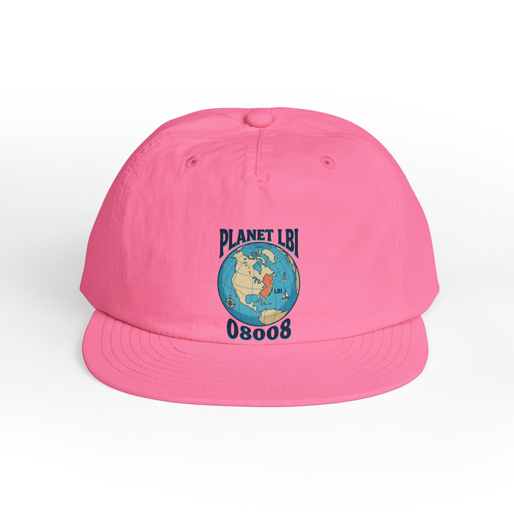 Planet LBI 08008 NJ Embroidered Globe Baseball Hat