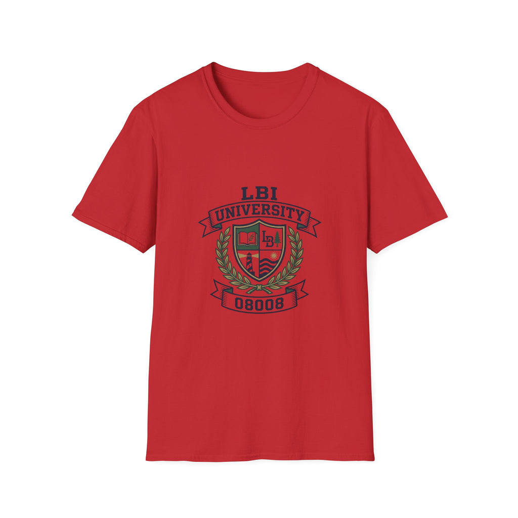 LBI UNIVERSITY 08008 T‑Shirt Trademarked