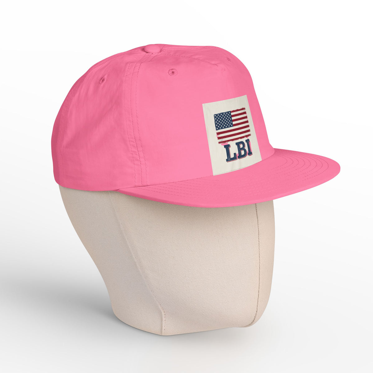 AMERICAN FLAG LBI  Embroidered Globe Baseball Hat