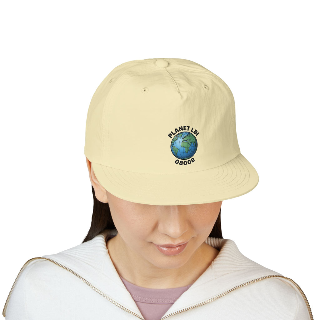Surf Cap — 'Planet LBI ' Embroidered Globe Baseball Hat