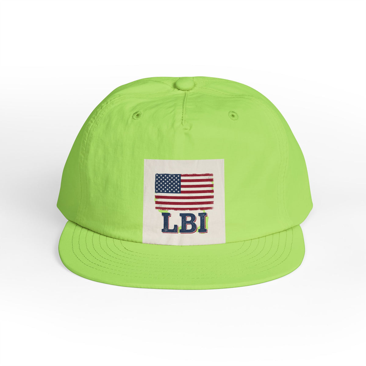 AMERICAN FLAG LBI  Embroidered Globe Baseball Hat