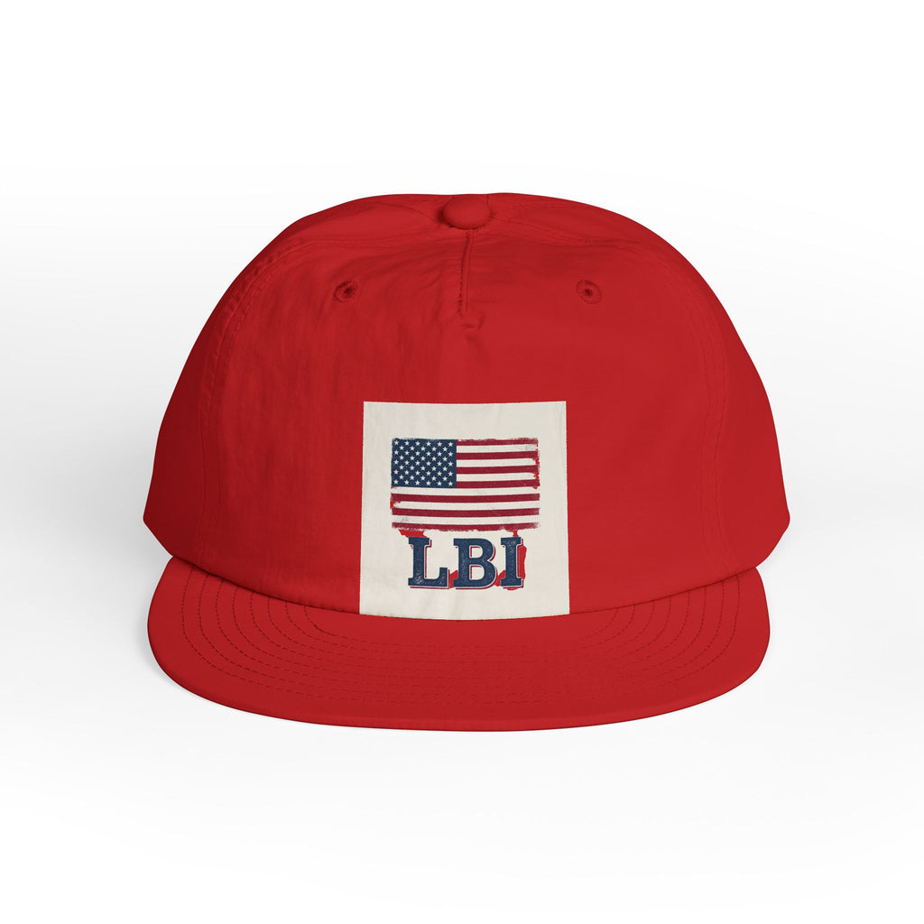 AMERICAN FLAG LBI  Embroidered Globe Baseball Hat