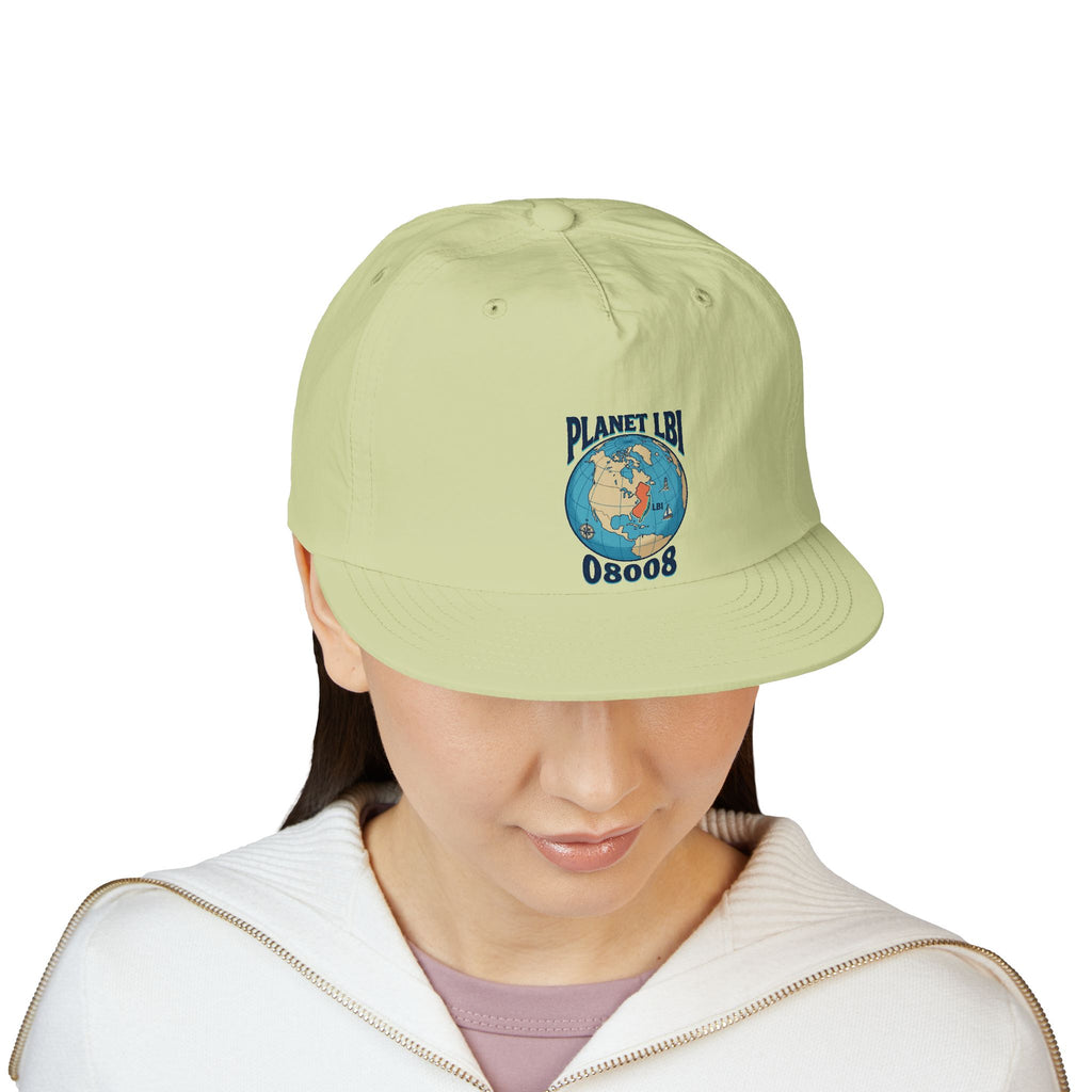 Planet LBI 08008 NJ Embroidered Globe Baseball Hat