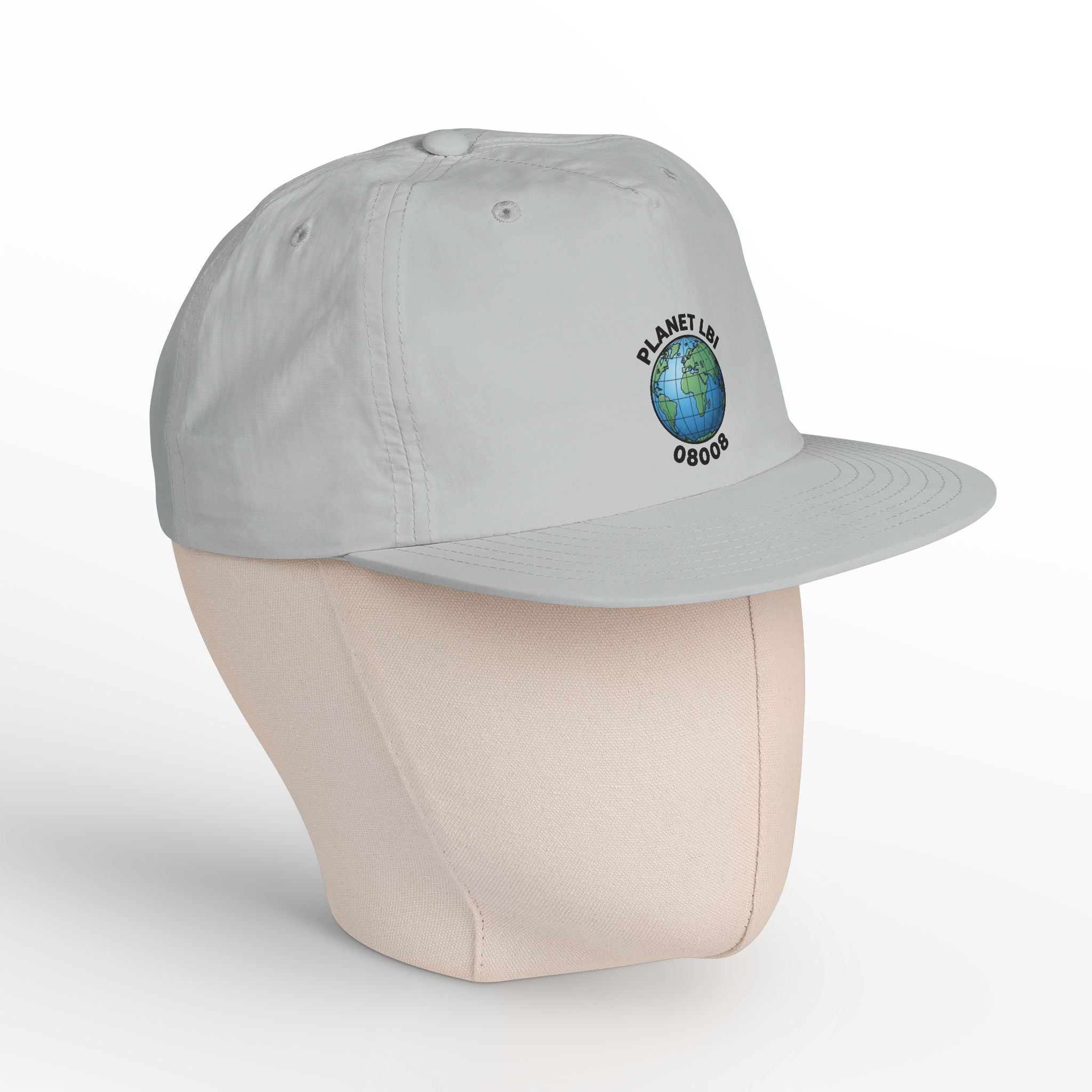Surf Cap — 'Planet LBI ' Embroidered Globe Baseball Hat