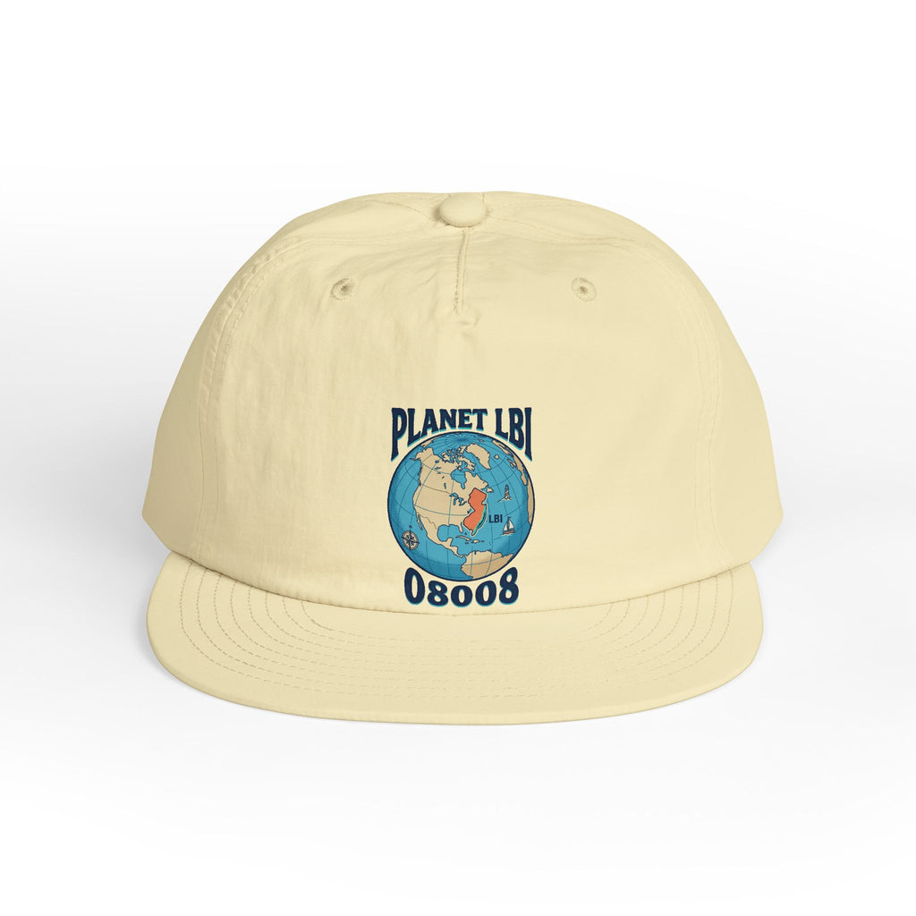 Planet LBI 08008 NJ Embroidered Globe Baseball Hat
