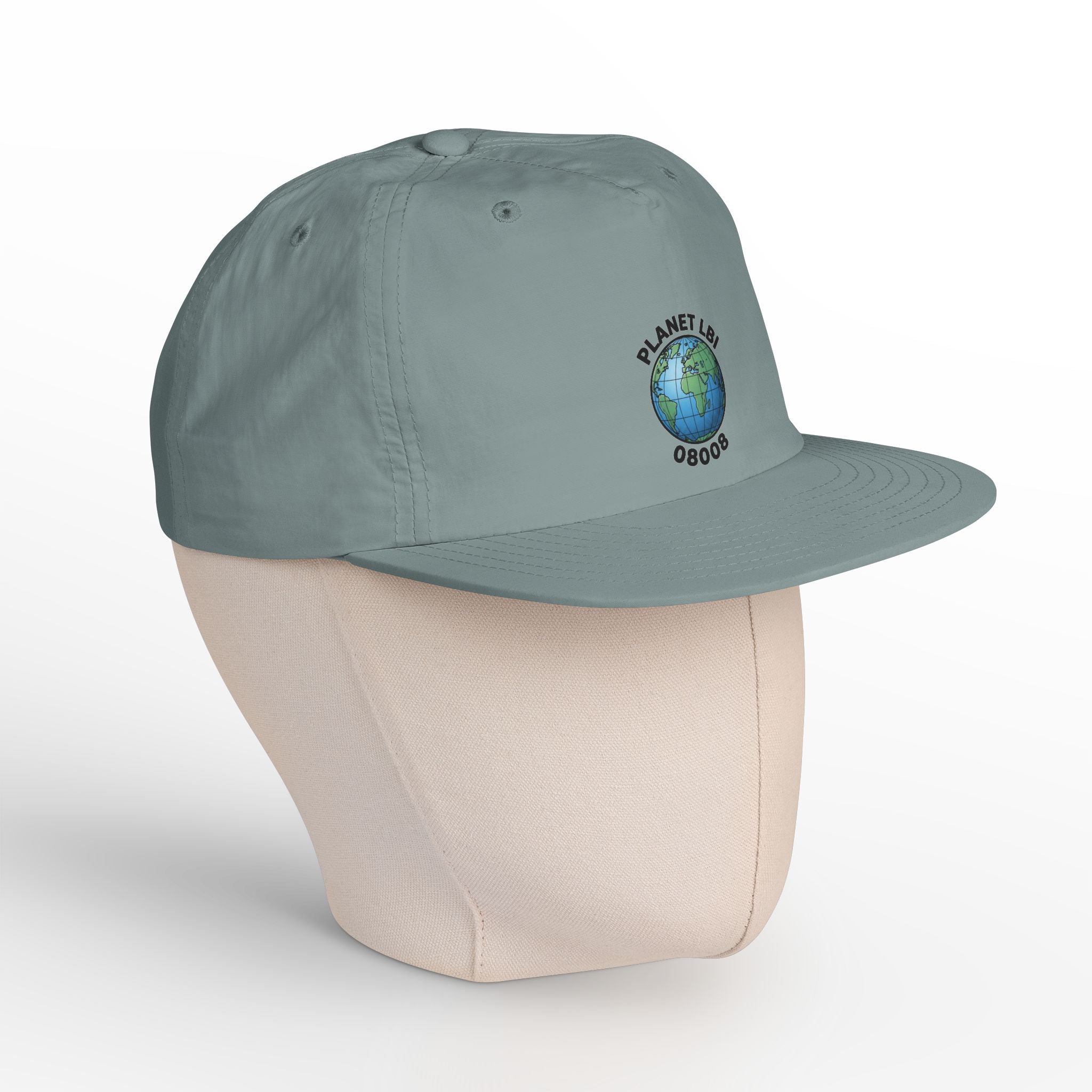 Surf Cap — 'Planet LBI ' Embroidered Globe Baseball Hat