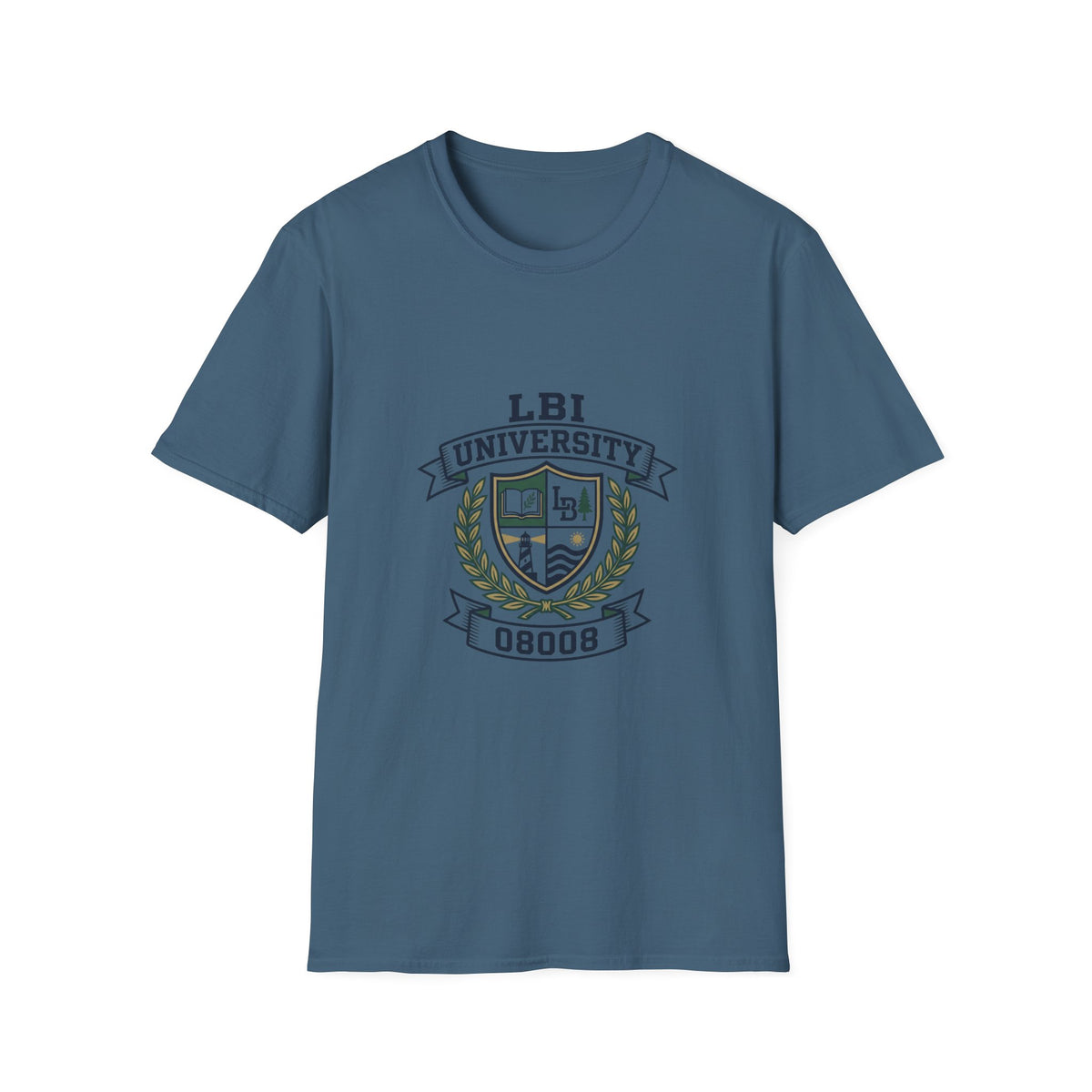 LBI UNIVERSITY 08008 T‑Shirt Trademarked