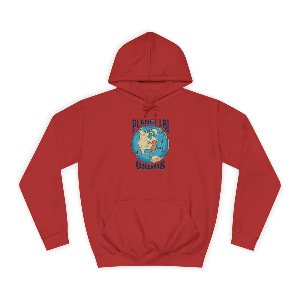 Planet LBI Hoodie — Earth Graphic Eco-Friendly Sweatshirt