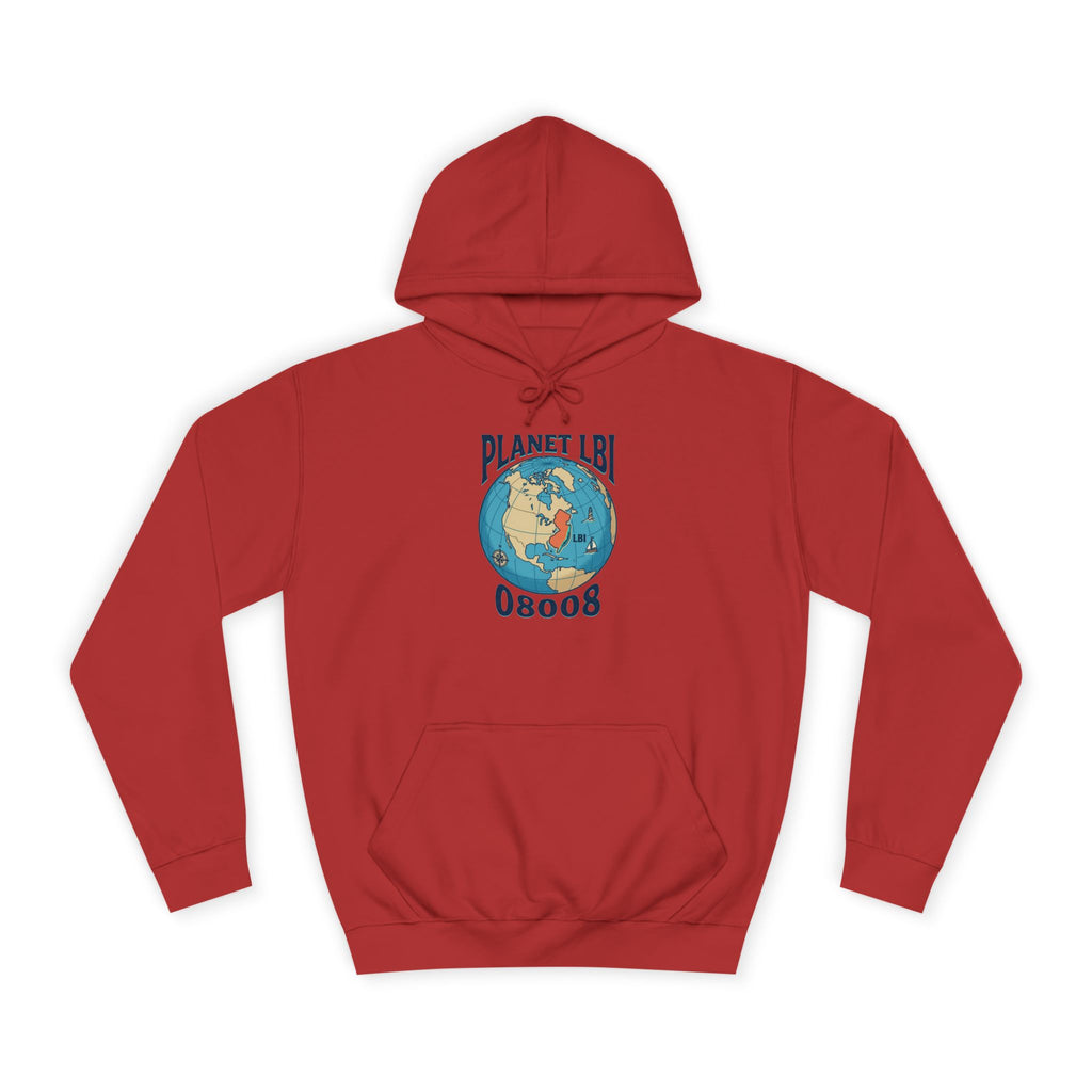Planet LBI Hoodie — Earth Graphic Eco-Friendly Sweatshirt